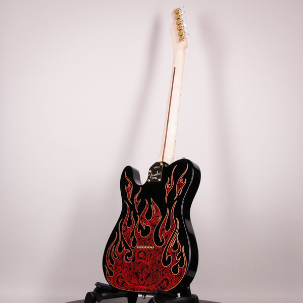 Fender James Burton Telecaster Red Paisley Flames Maple Fingerboard (US22184062)
