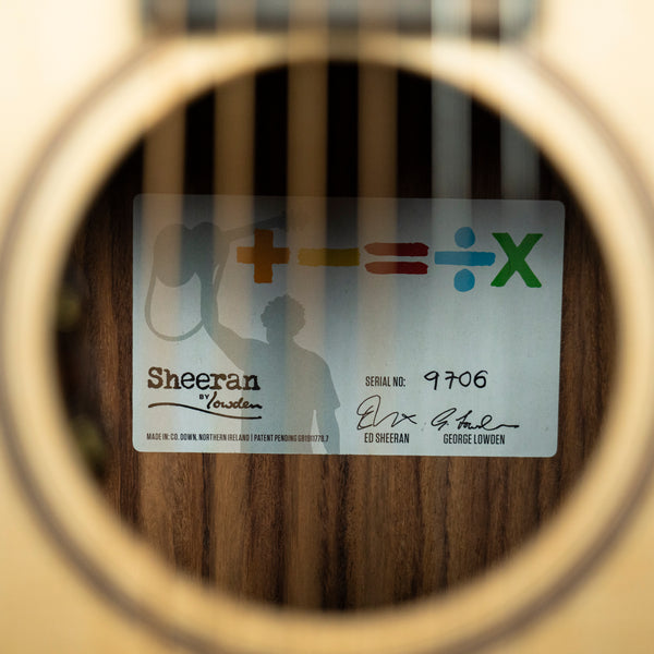 Sheeran by Lowden Ed Sheeran Tour Edition Signature Guitar Natural (9706)