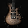 Godin XTSA Leaftop Solid Body Electric Guitar Transparent Black (22492177)