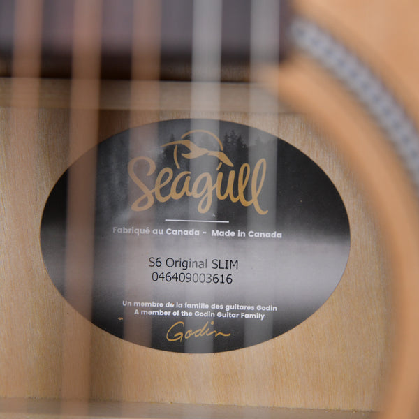 Seagull S6 Original Slim Rosewood Fingerboard Cedar Top Natural (046409003617)