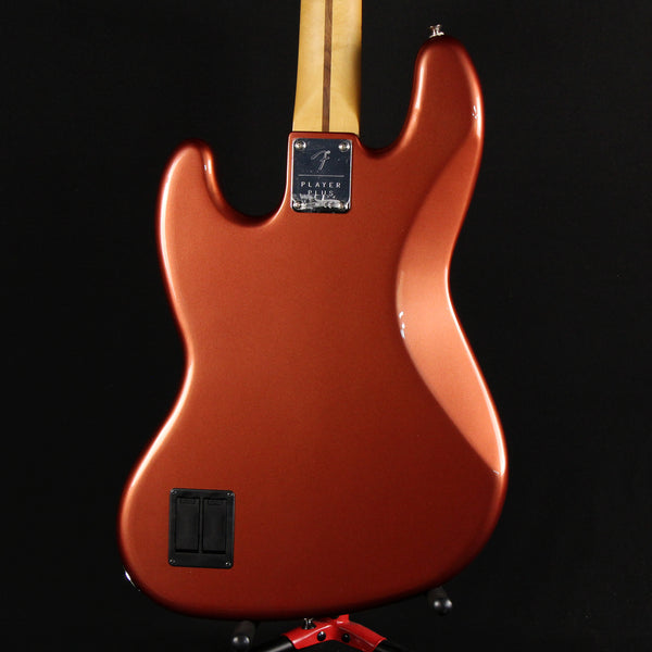 Fender Player Plus Jazz 4-String Electric Bass Guitar Aged Candy Apple Red (MX21142396)