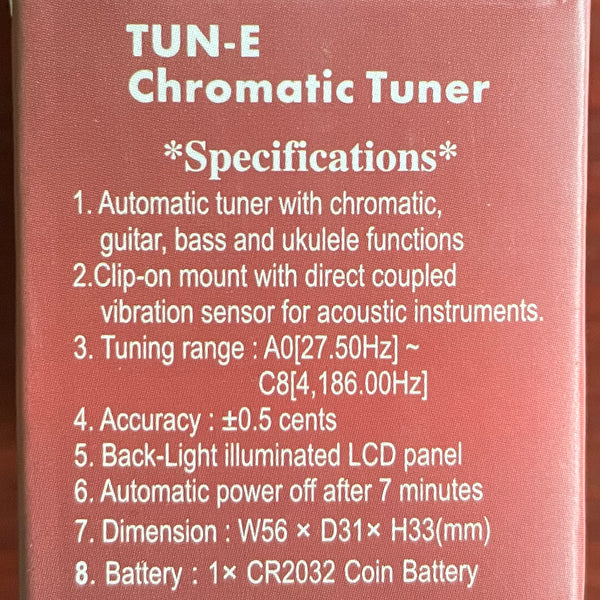 Seagull Tune-E Clip-On Guitar Chromatic Tuner