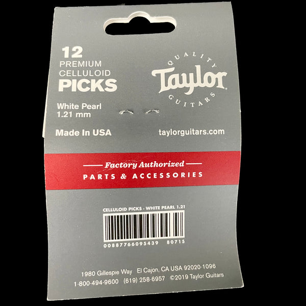 Taylor Celluloid 351 Guitar Picks 12 Pack 1.21mm