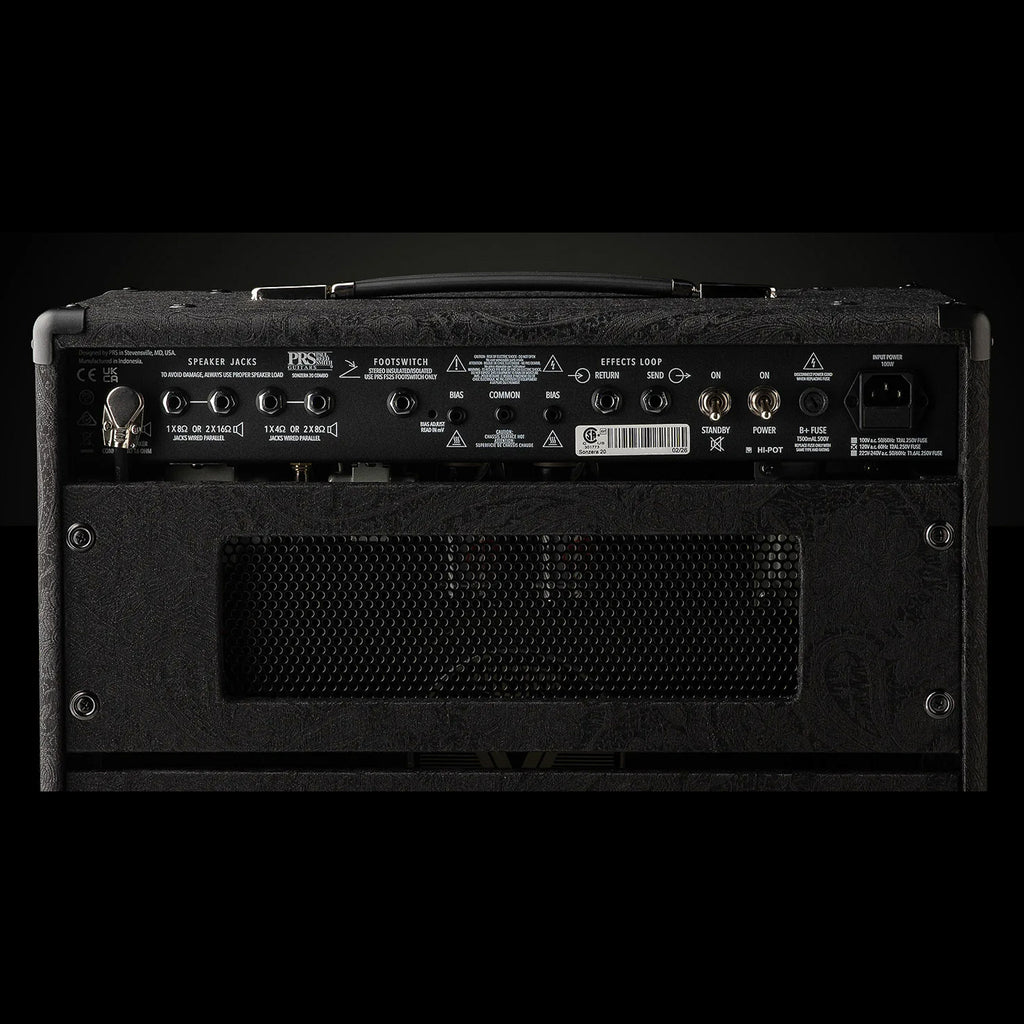 PRS Sonzera 20 2-Channel 20-Watt 1x12" Guitar Combo Amp - Black Paisley Limited Edition (AMPC011428)