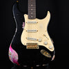 Fender Custom Shop 1962 / 62 Stratocaster Heavy Relic Gold Hardware Black over Pink Paisley Josefina Hand Wound Pickups 2024 (R134942)