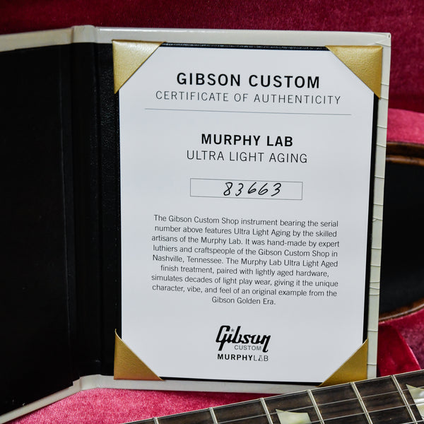 Gibson Custom 1958 Les Paul Standard Reissue Murphy Lab Ultra Light Aged Bourbon Burst 2023 (83663)