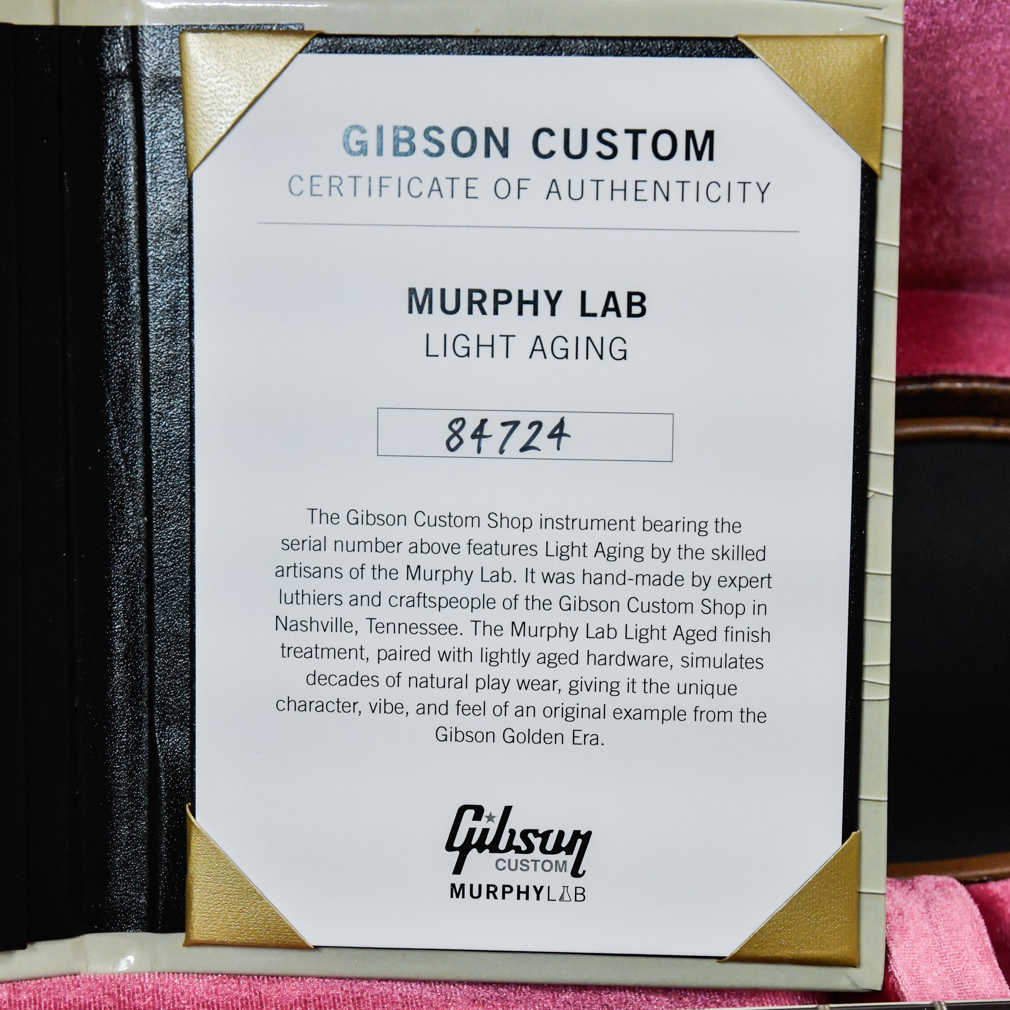 2024 Gibson Custom 1958 Les Paul Standard Reissue Murphy Lab Light Aged Lemon Burst 2024 (84724)