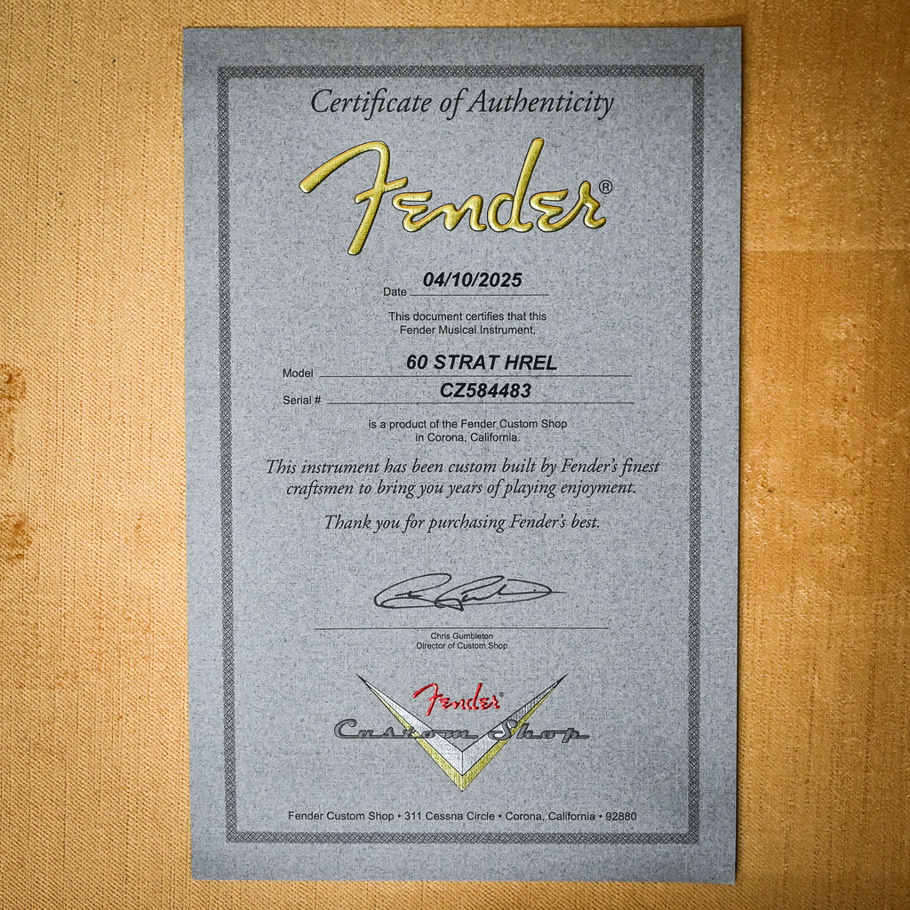 Fender Custom Shop '60 Stratocaster Heavy Relic- Aged Black / 3-color Sunburst 2025 (CZ584483)