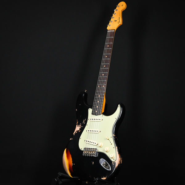 Fender Custom Shop '60 Stratocaster Heavy Relic- Aged Black / 3-color Sunburst 2025 (CZ584483)