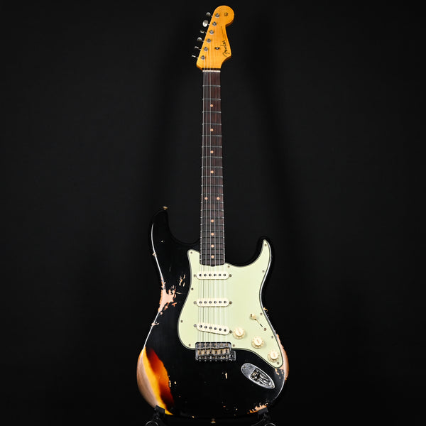 Fender Custom Shop '60 Stratocaster Heavy Relic- Aged Black / 3-color Sunburst 2025 (CZ584483)