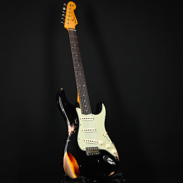 Fender Custom Shop '60 Stratocaster Heavy Relic- Aged Black / 3-color Sunburst 2025 (CZ584483)