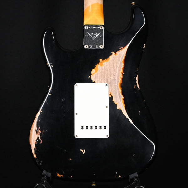 Fender Custom Shop '60 Stratocaster Heavy Relic- Aged Black / 3-color Sunburst 2025 (CZ584483)