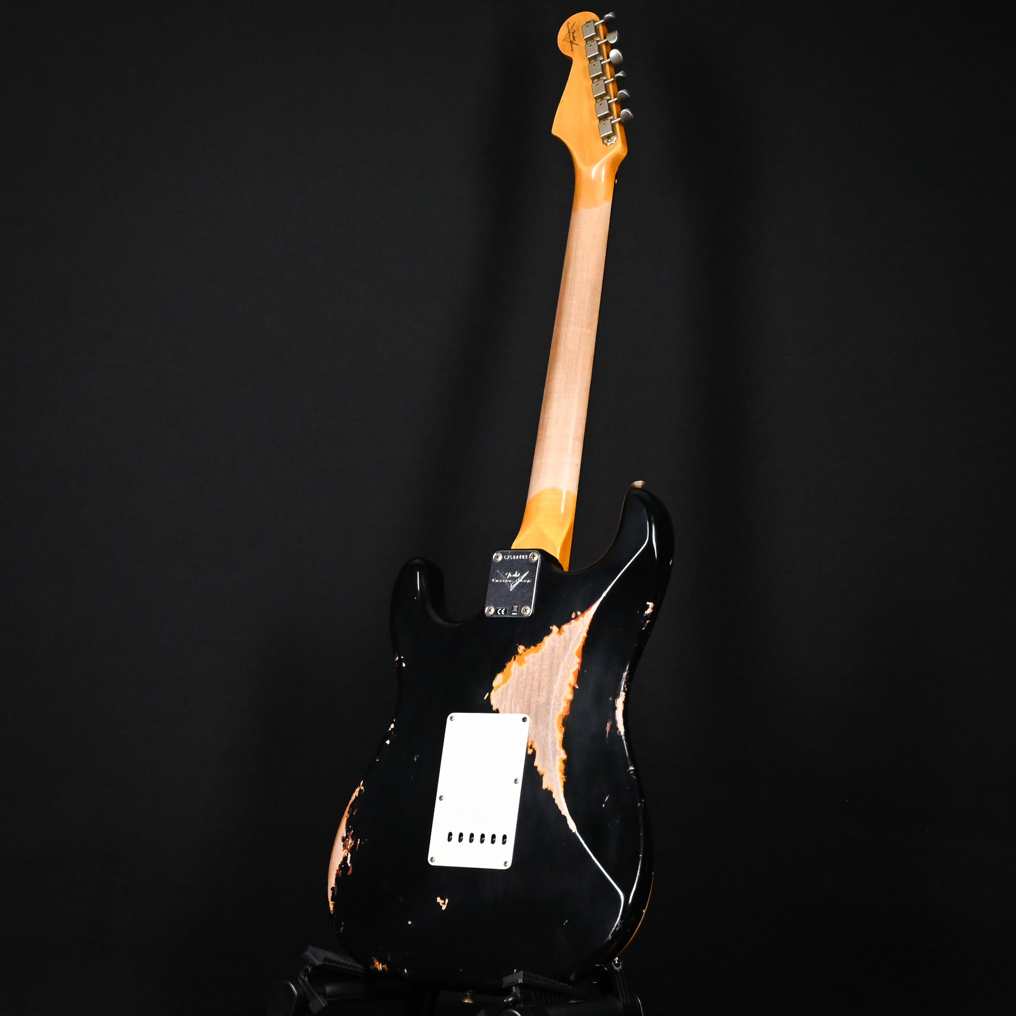Fender Custom Shop '60 Stratocaster Heavy Relic- Aged Black / 3-color Sunburst 2025 (CZ584483)