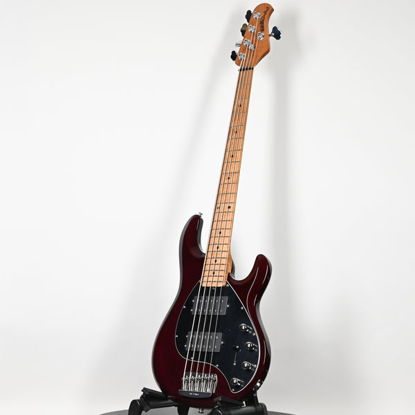 Ernie Ball Music Man StingRay 5 Special HH 5-String Bass Guitar- Translucent Oxblood (K07360)