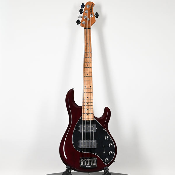 Ernie Ball Music Man StingRay 5 Special HH 5-String Bass Guitar- Translucent Oxblood (K07360)