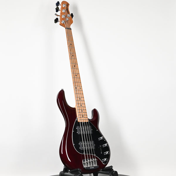 Ernie Ball Music Man StingRay 5 Special HH 5-String Bass Guitar- Translucent Oxblood (K07360)