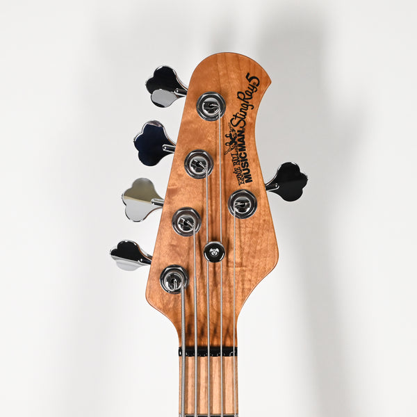 Ernie Ball Music Man StingRay 5 Special HH 5-String Bass Guitar- Translucent Oxblood (K07360)