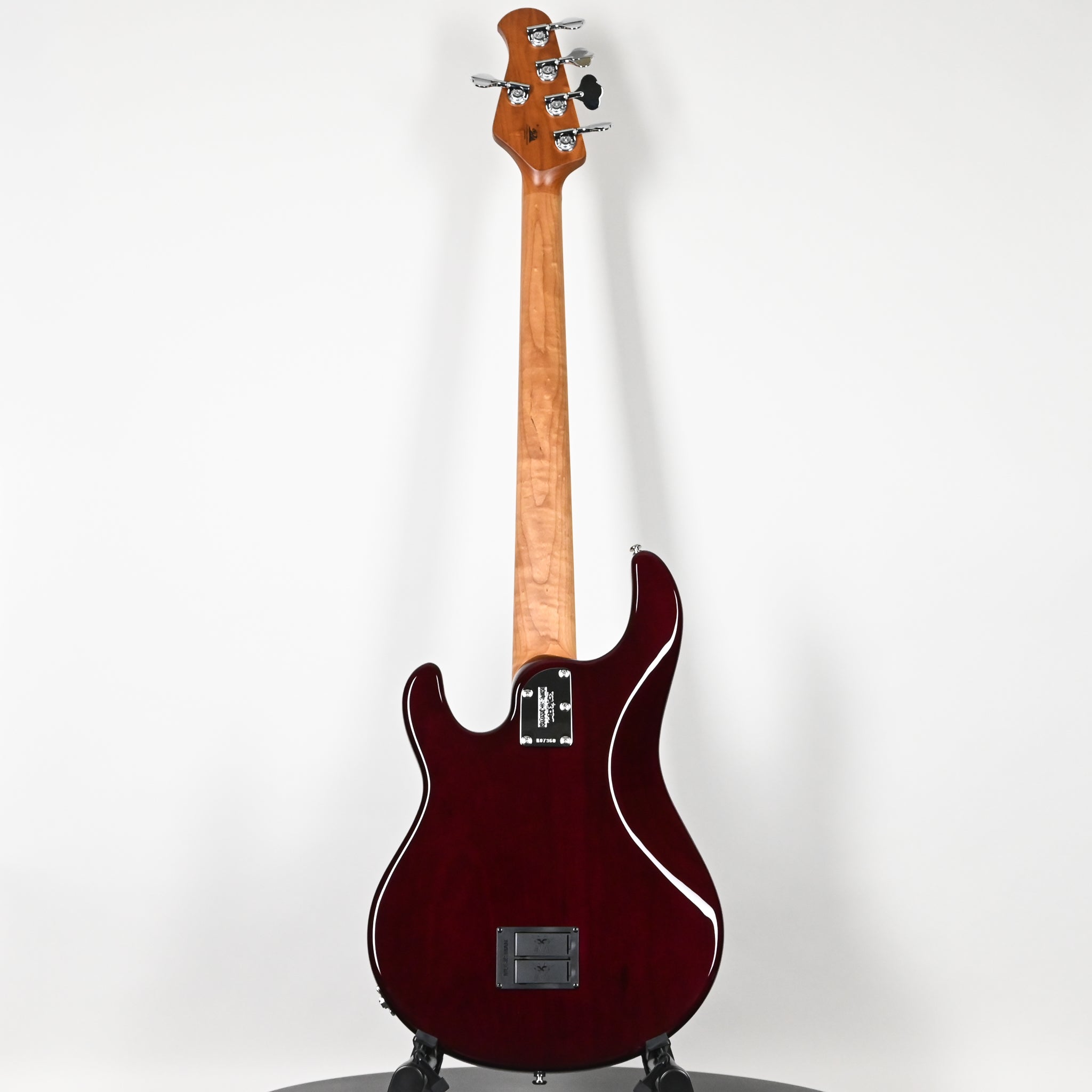 Ernie Ball Music Man StingRay 5 Special HH 5-String Bass Guitar- Translucent Oxblood (K07360)