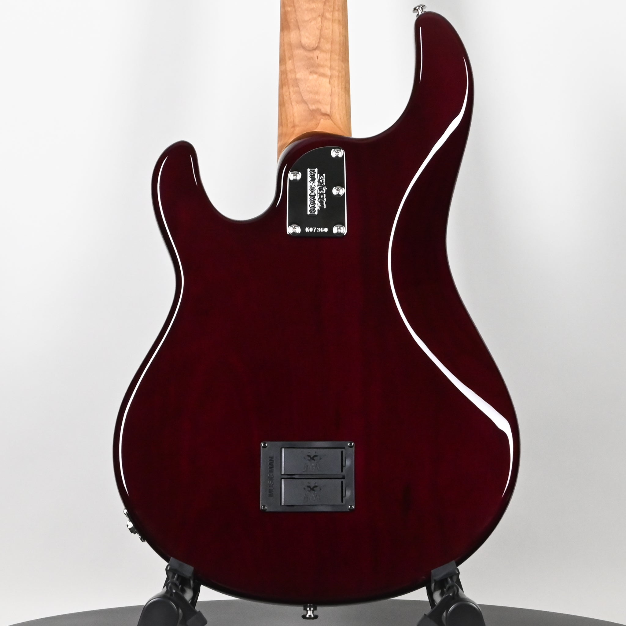 Ernie Ball Music Man StingRay 5 Special HH 5-String Bass Guitar- Translucent Oxblood (K07360)