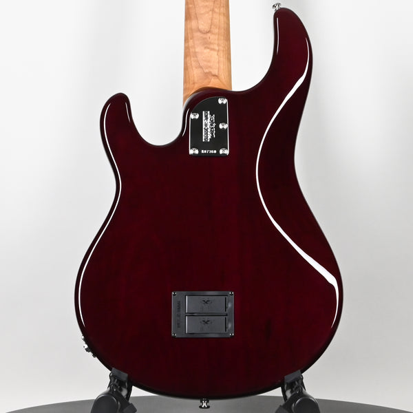 Ernie Ball Music Man StingRay 5 Special HH 5-String Bass Guitar- Translucent Oxblood (K07360)