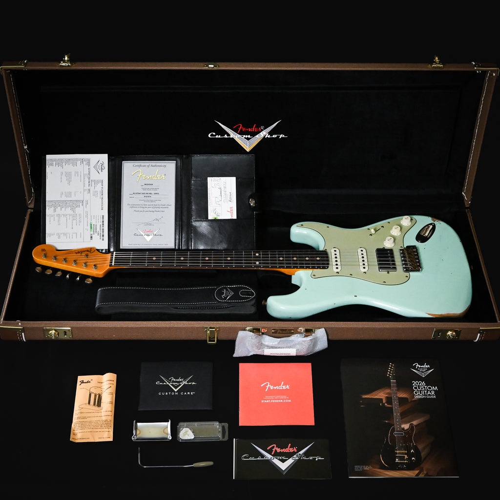 Fender Custom Shop '62 Stratocaster HSS w/ Alder Body, Relic- Surf Green 2026 (R151914)