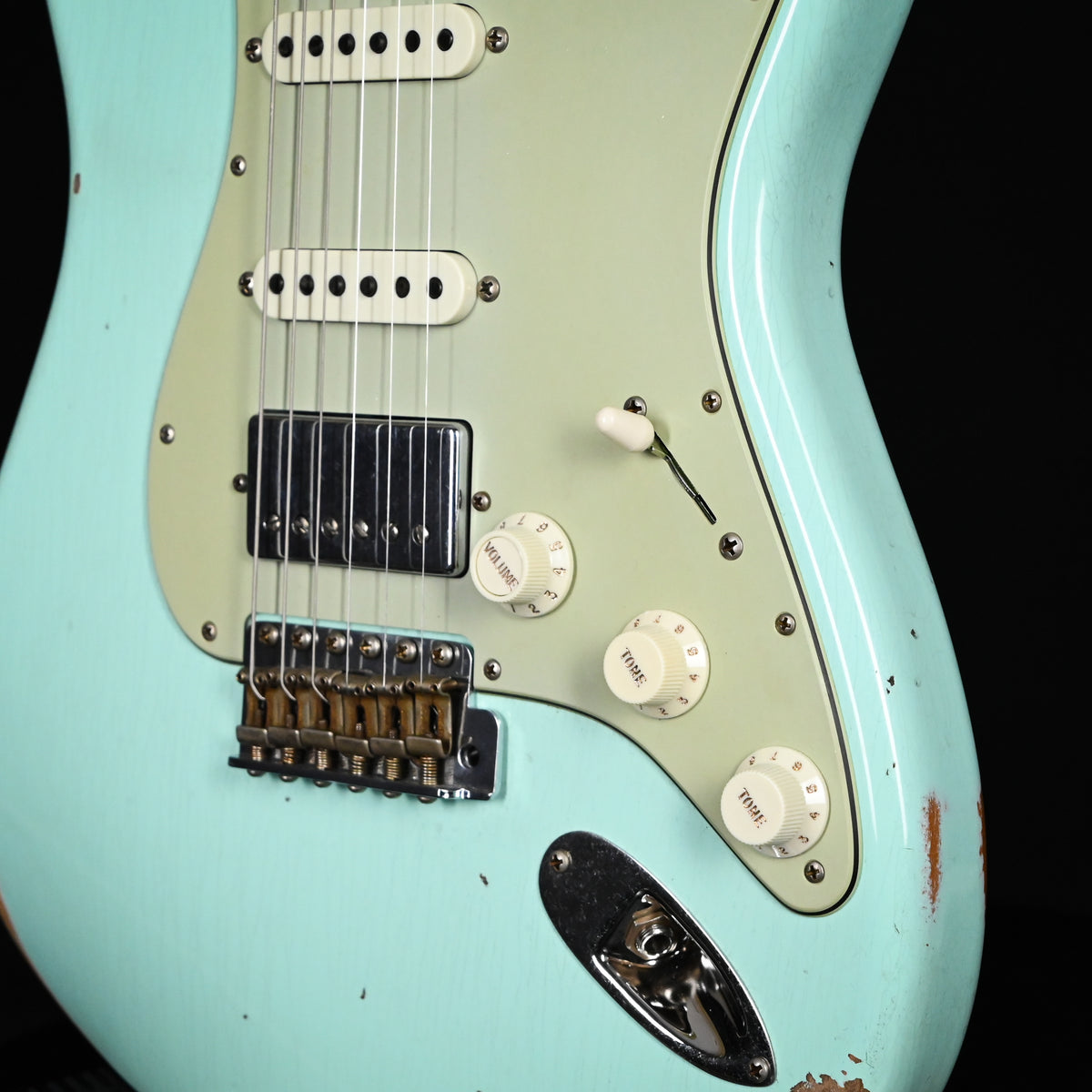 Fender Custom Shop '62 Stratocaster HSS w/ Alder Body, Relic- Surf Green 2026 (R151914)