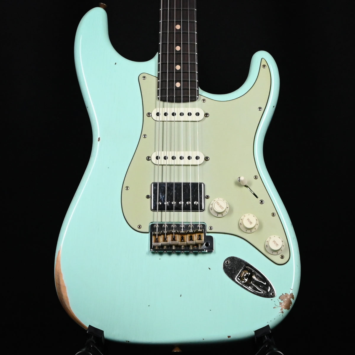 Fender Custom Shop '62 Stratocaster HSS w/ Alder Body, Relic- Surf Green 2026 (R151914)