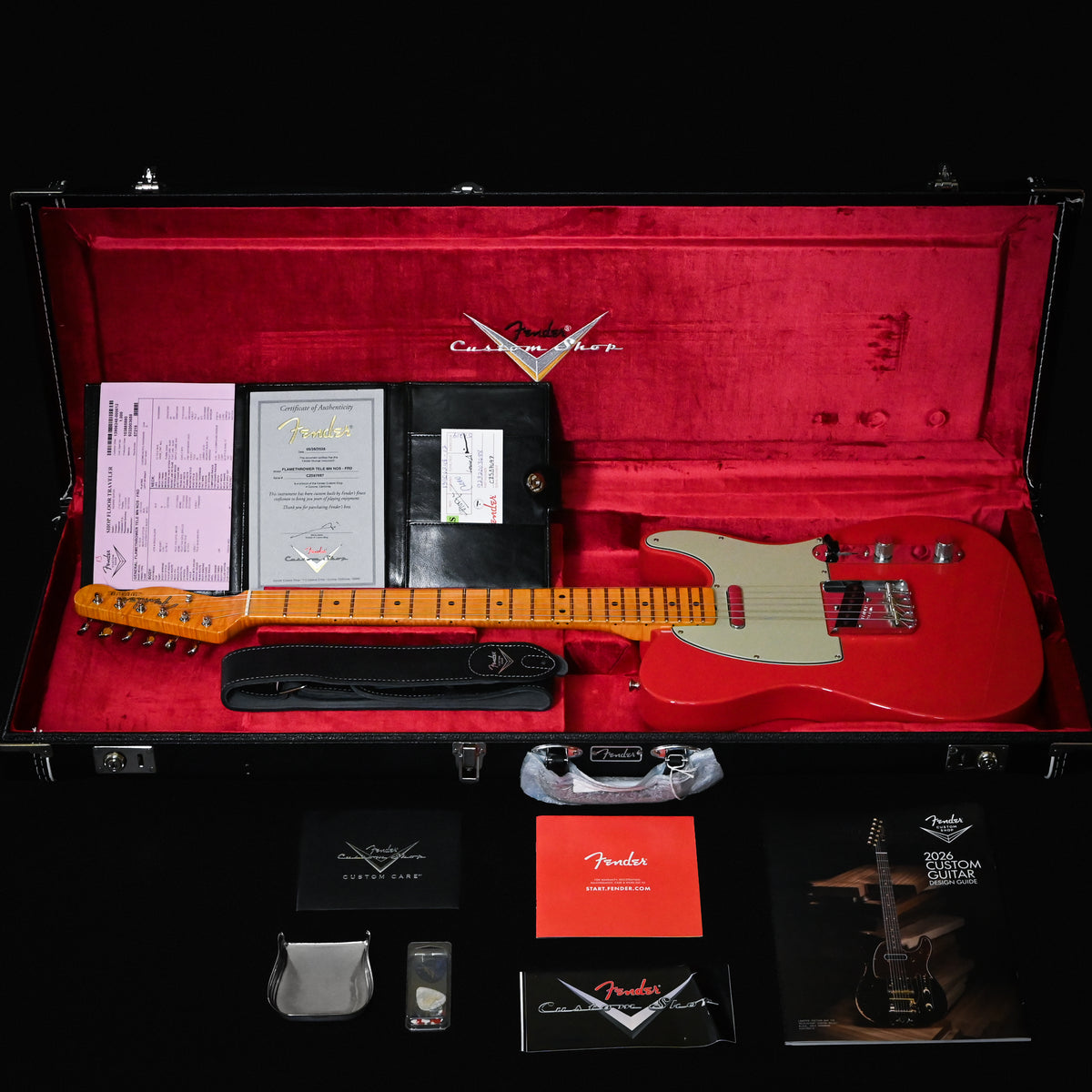 Fender Custom Shop Flamethrower Telecaster NOS- Fiesta Red 2026 (CZ587697) Used – Mint