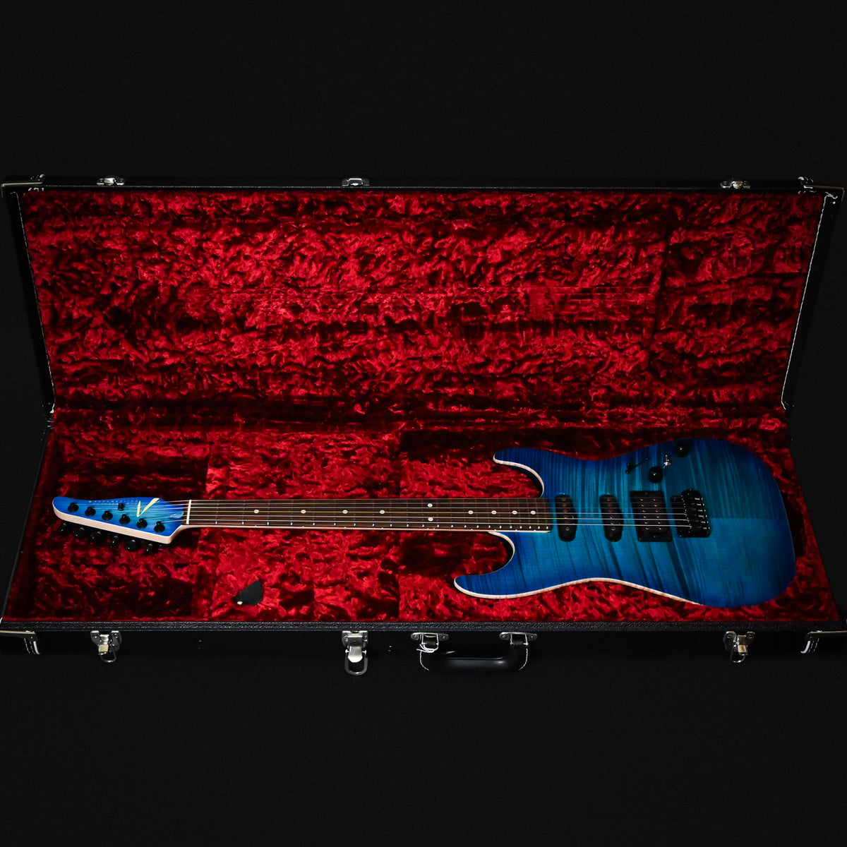 Tom Anderson Custom Drop Top Electric Guitar- Bora to Transparent Blue Burst w/ Binding 2026 (07-17-26P)