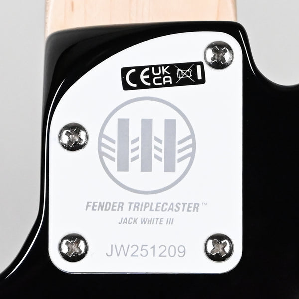 Fender Jack White Triplecaster Telecaster- Black 2025 (JW251209)