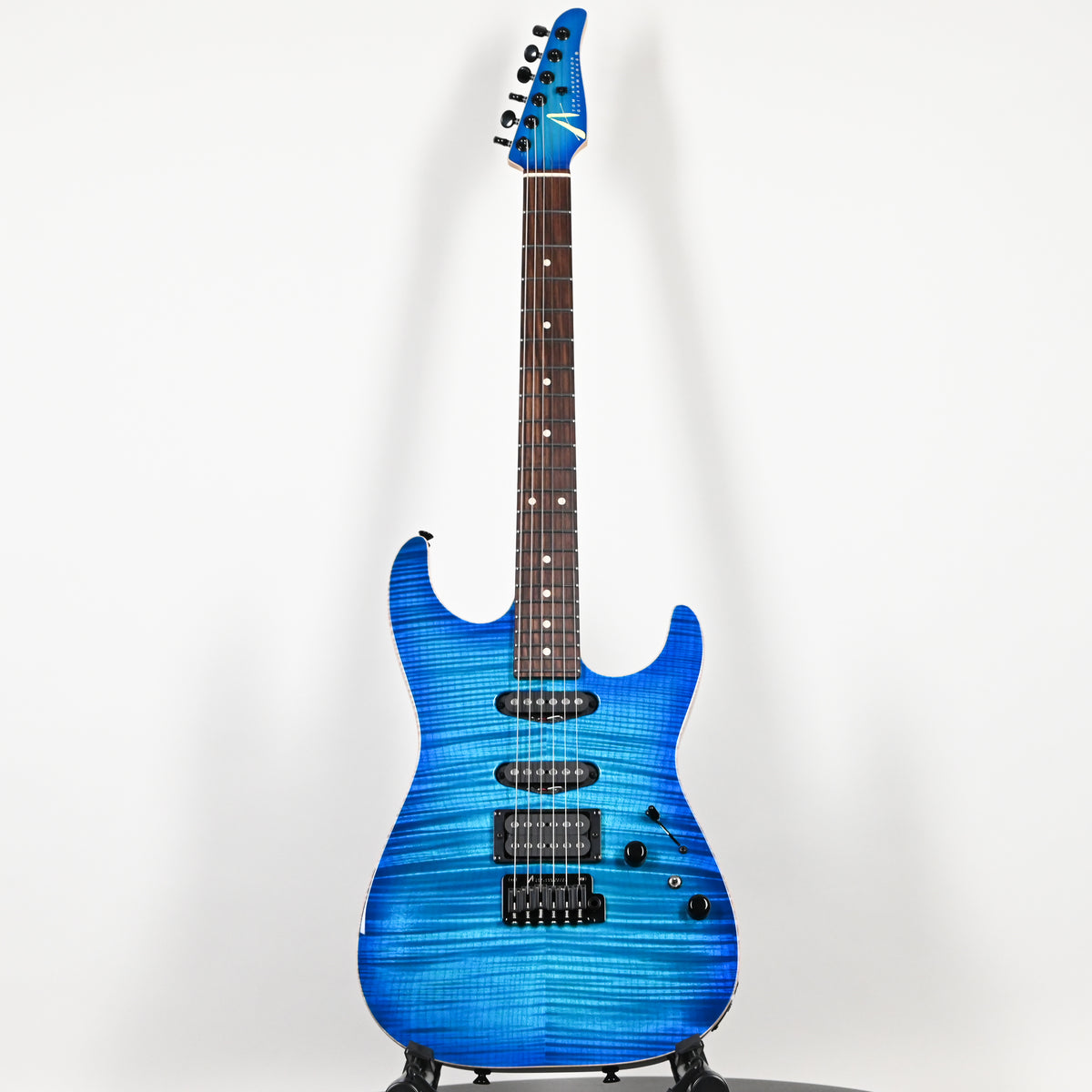 Tom Anderson Custom Drop Top Electric Guitar- Bora to Transparent Blue Burst w/ Binding 2026 (07-17-26P)