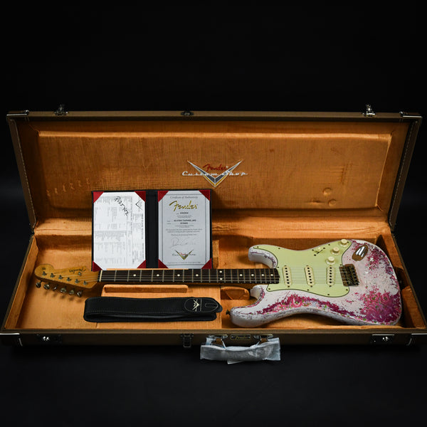 Fender Custom Shop Masterbuilt Dennis Galuszka 1962 / 62 Stratocaster Super Heavy Relic Aged White Blonde / Pink Paisley Brazilian Rosewood 2024 (R135402)