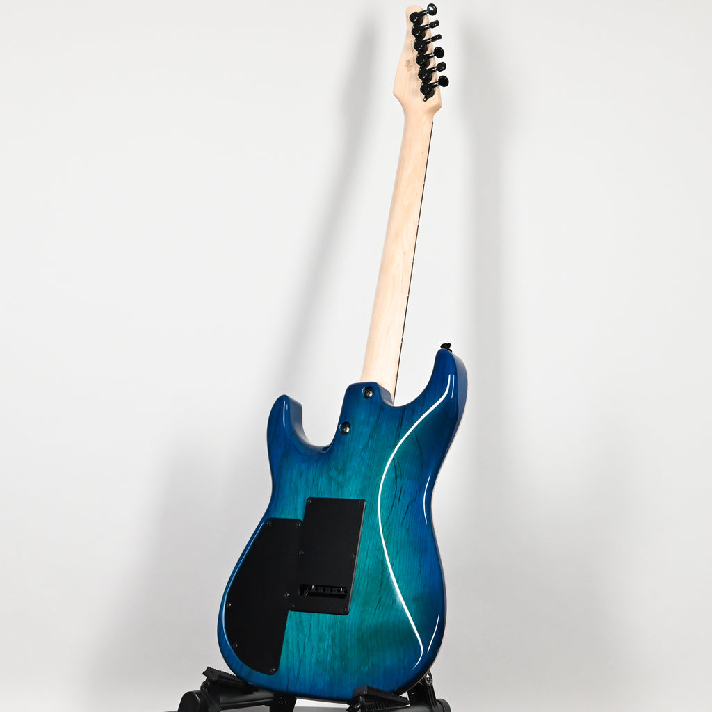 Tom Anderson Custom Drop Top Electric Guitar- Bora to Transparent Blue Burst w/ Binding 2026 (07-17-26P)