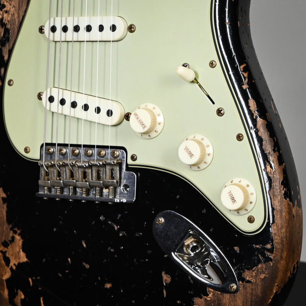 Fender Custom Shop Limited Edition 62/63 Stratocaster Super Heavy Relic- Black 2025 (CZ585200)