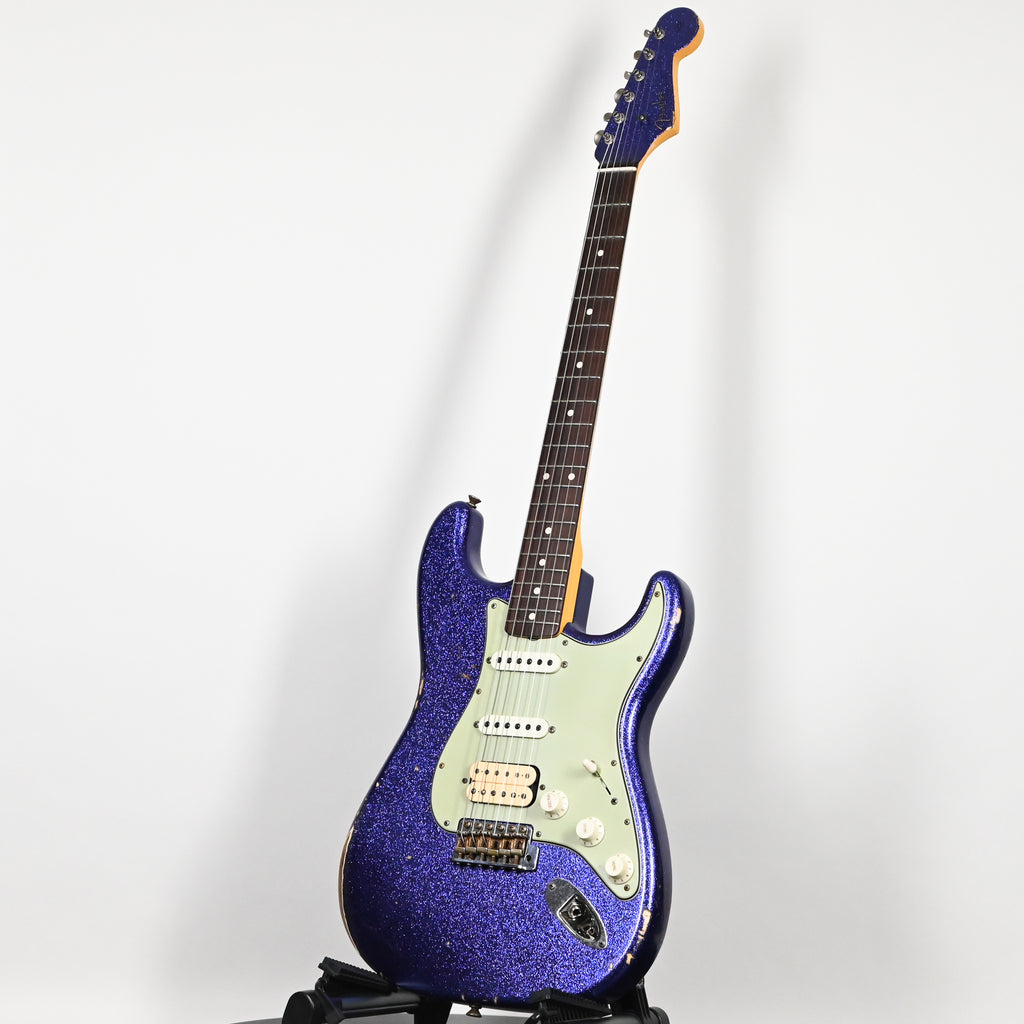 Fender Custom Shop '62 Stratocaster HSS w/ Painted Headcap, Relic- Purple Sparkle 2026 (R152028)