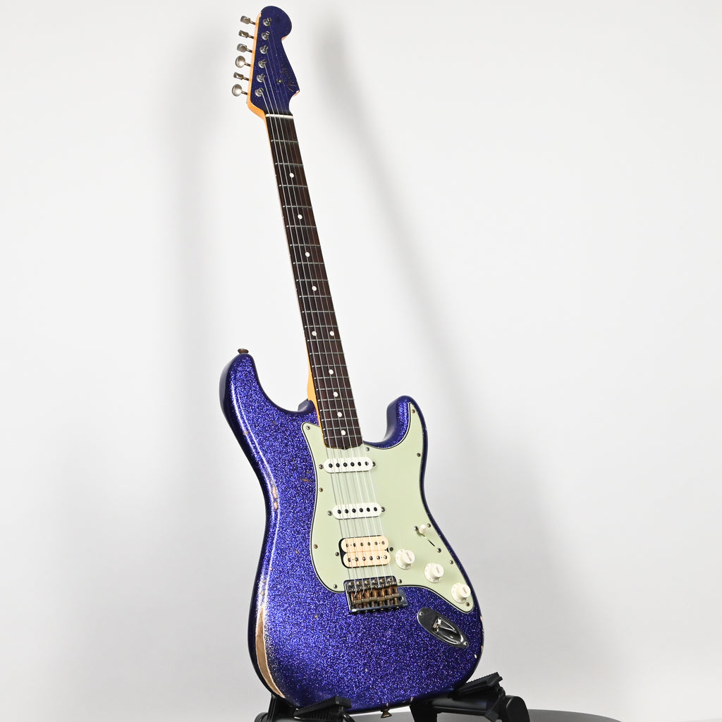 Fender Custom Shop '62 Stratocaster HSS w/ Painted Headcap, Relic- Purple Sparkle 2026 (R152028)