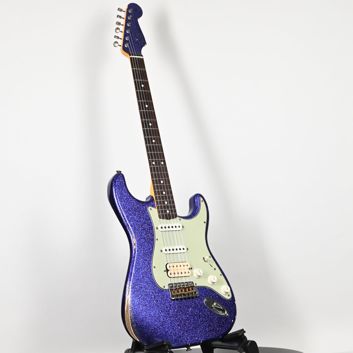 Fender Custom Shop '62 Stratocaster HSS w/ Painted Headcap, Relic- Purple Sparkle 2026 (R152028)