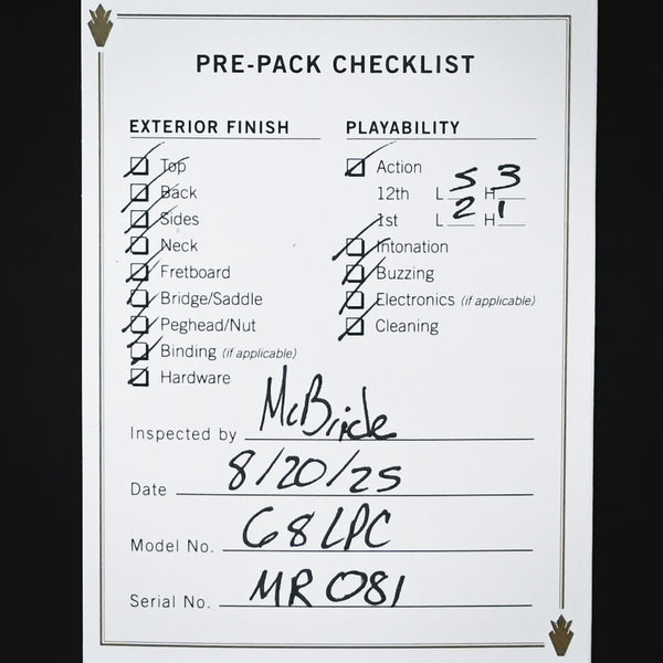 Gibson Custom Mick Ronson 1968 Les Paul Custom Collector's Edition Murphy Lab Light Aged - Antique Natural / Ebony 2026 (MR081)