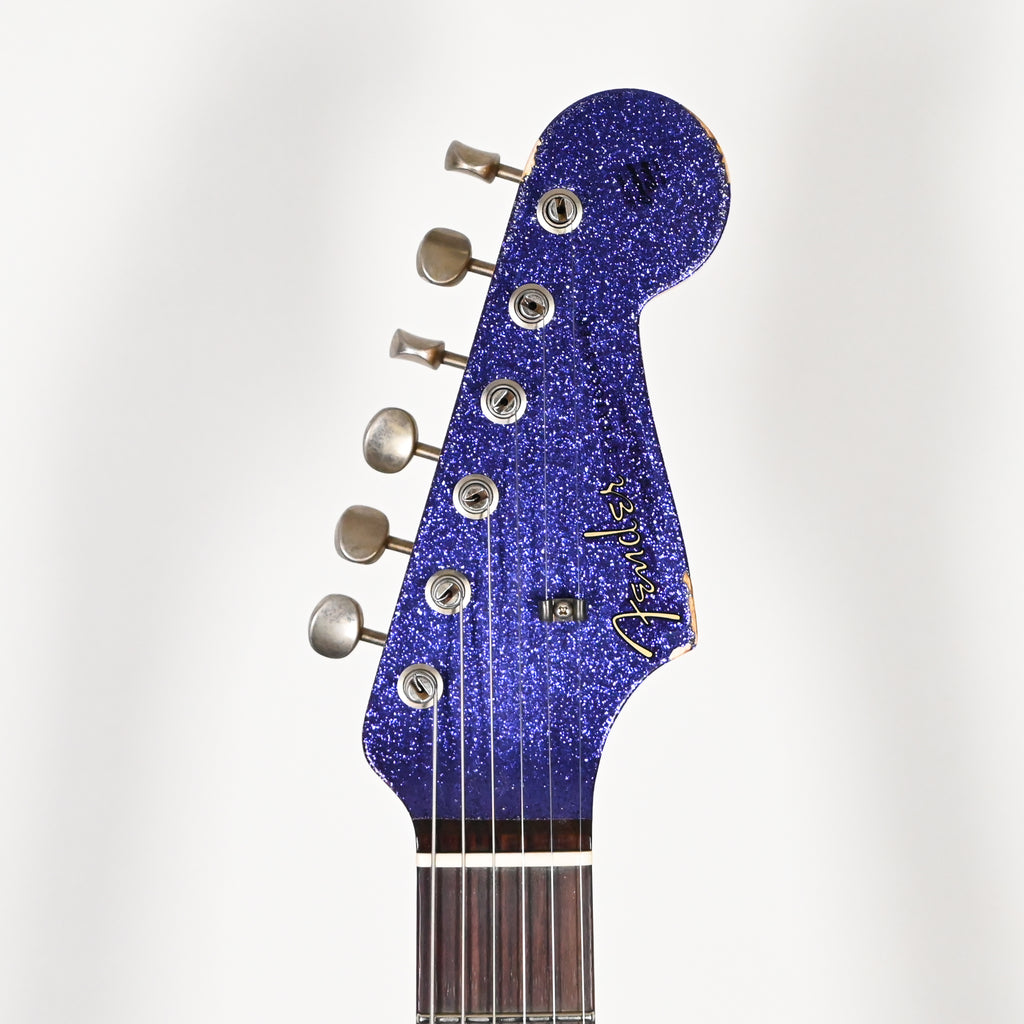 Fender Custom Shop '62 Stratocaster HSS w/ Painted Headcap, Relic- Purple Sparkle 2026 (R152028)