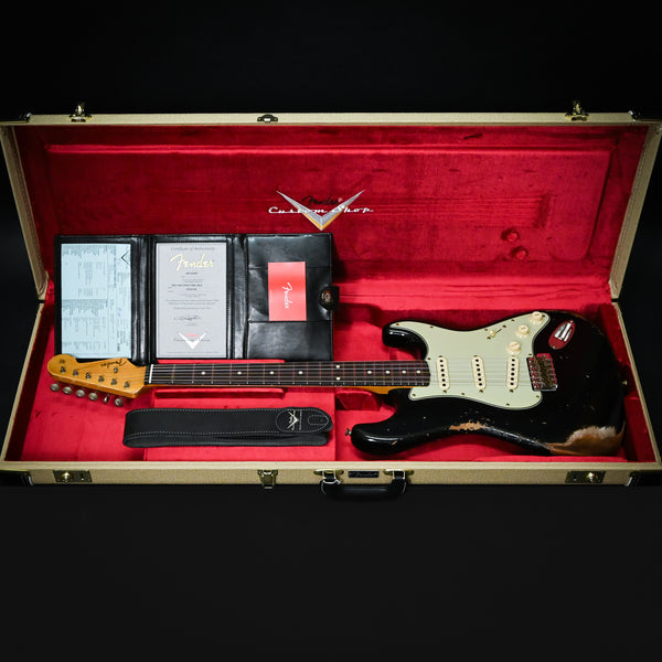 Fender Custom Shop 1962 Stratocaster w/ Handwound 60/63 Pickups, Heavy Relic- Black 2025 (CZ585180)