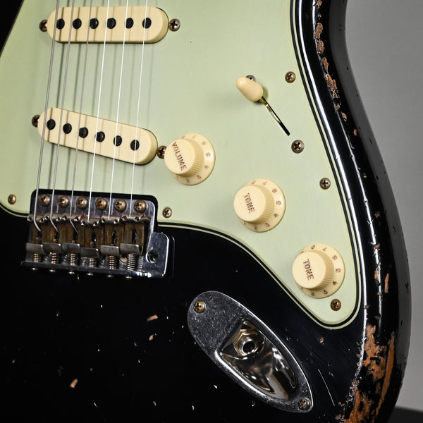 Fender Custom Shop 1962 Stratocaster w/ Handwound 60/63 Pickups, Heavy Relic- Black 2025 (CZ585180)