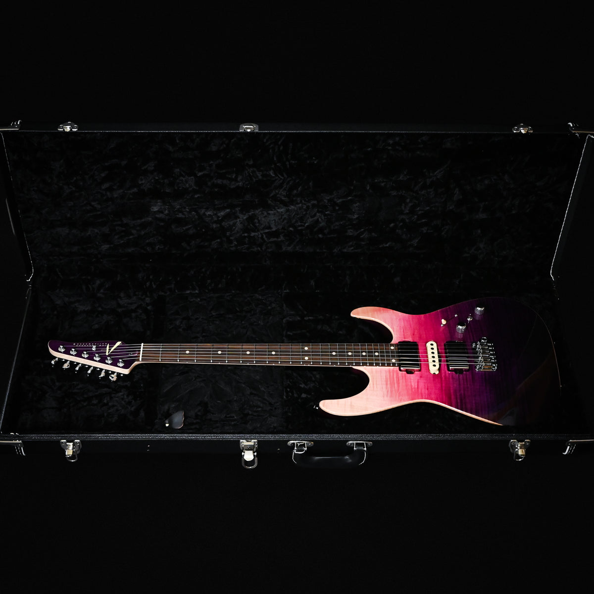 Tom Anderson Custom Angel Electric Guitar- Sheer Purple Wipeout w/ Binding 2026 (08-27-26P)