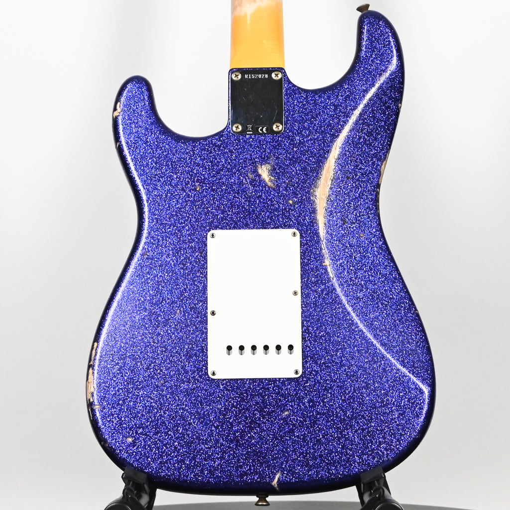 Fender Custom Shop '62 Stratocaster HSS w/ Painted Headcap, Relic- Purple Sparkle 2026 (R152028)