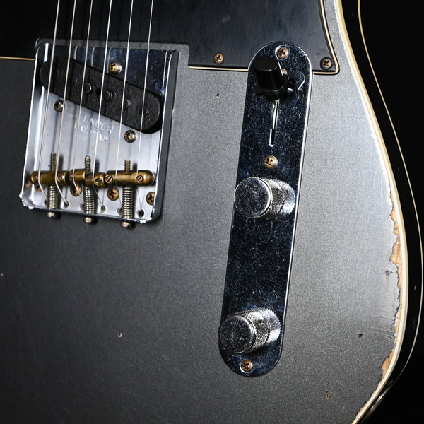 Fender Custom Shop Limited Edition HS Telecaster Custom Relic- Aged Charcoal Frost Metallic 2024 (CZ580047)