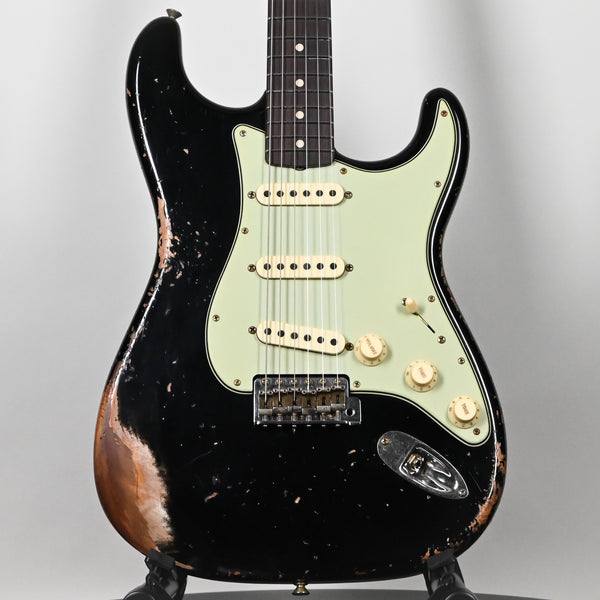 Fender Custom Shop 1962 Stratocaster w/ Handwound 60/63 Pickups, Heavy Relic- Black 2025 (CZ585180)