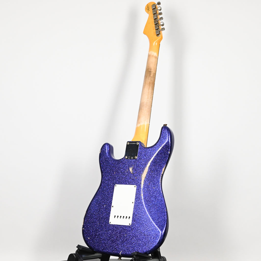 Fender Custom Shop '62 Stratocaster HSS w/ Painted Headcap, Relic- Purple Sparkle 2026 (R152028)