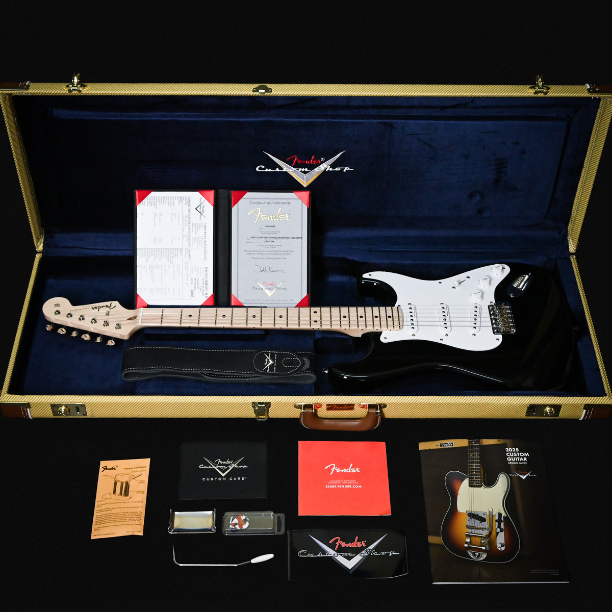 Fender Custom Shop Masterbuilt Todd Krause Eric Clapton Stratocaster NOS- Black 2025 (CZ587238)