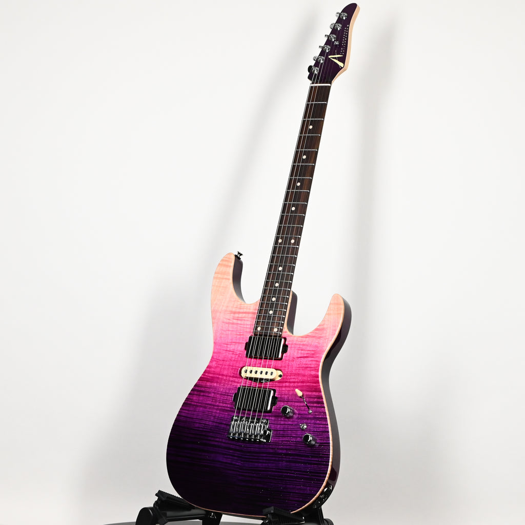 Tom Anderson Custom Angel Electric Guitar- Sheer Purple Wipeout w/ Binding 2026 (08-27-26P)