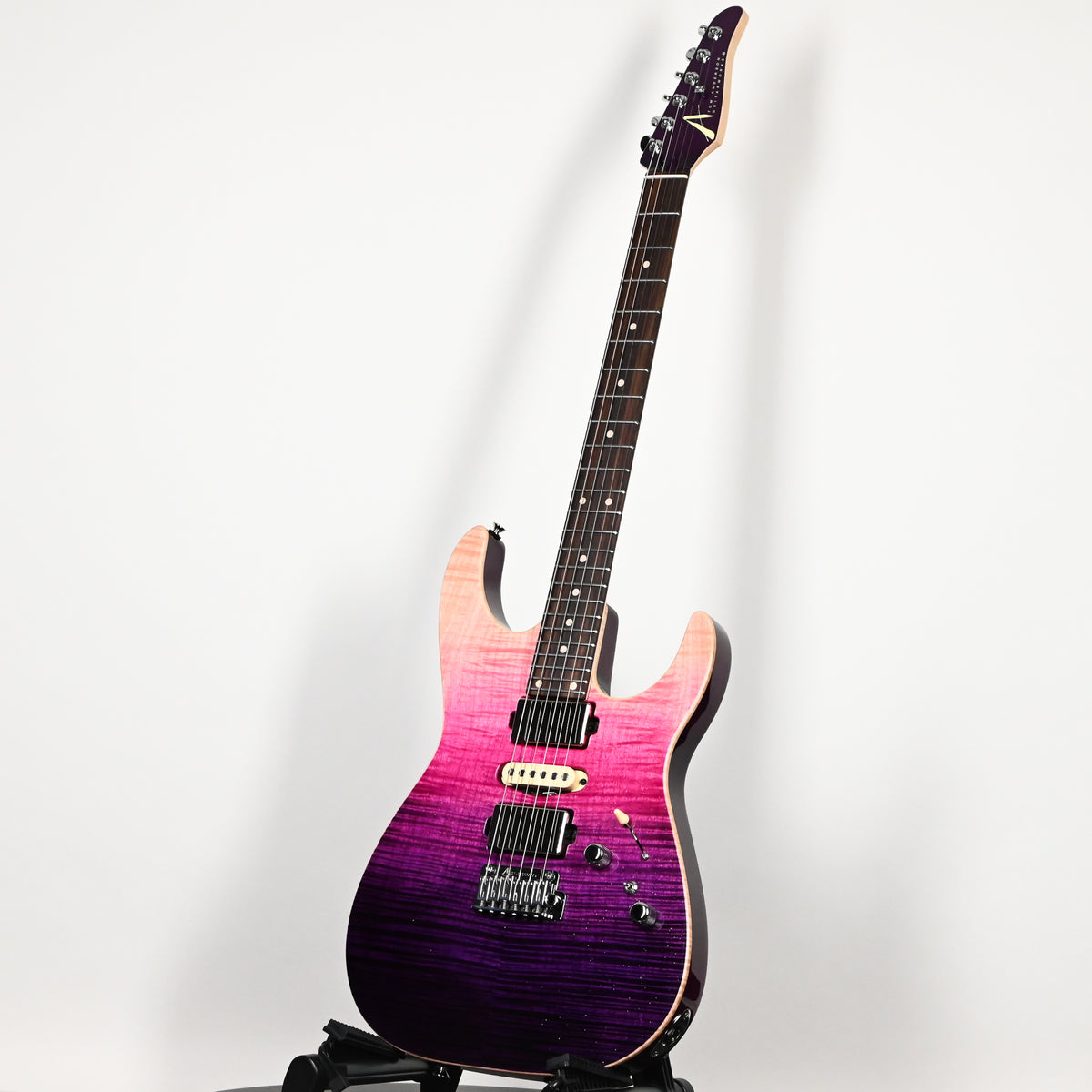 Tom Anderson Custom Angel Electric Guitar- Sheer Purple Wipeout w/ Binding 2026 (08-27-26P)