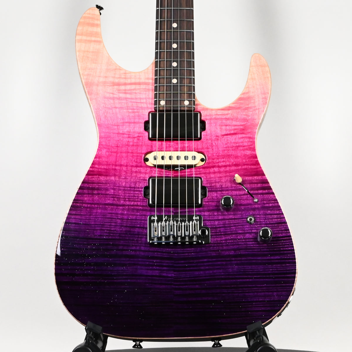 Tom Anderson Custom Angel Electric Guitar- Sheer Purple Wipeout w/ Binding 2026 (08-27-26P)